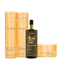 Kit Cadiveu Professional Nutri Glow Shampoo Condicionador Máscara P e Açaí Oil 110 (4 produtos) - 1