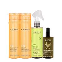 Kit Cadiveu Professional Nutri Glow Shampoo Condicionador Maxi Ondas e Açaí Oil 60 (4 produtos) - 1