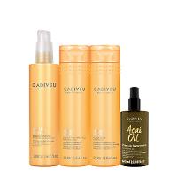 Kit Cadiveu Professional Nutri Glow Shampoo Condicionador Pré-Shampoo  e Açaí Oil 60 (4 produtos) - 1