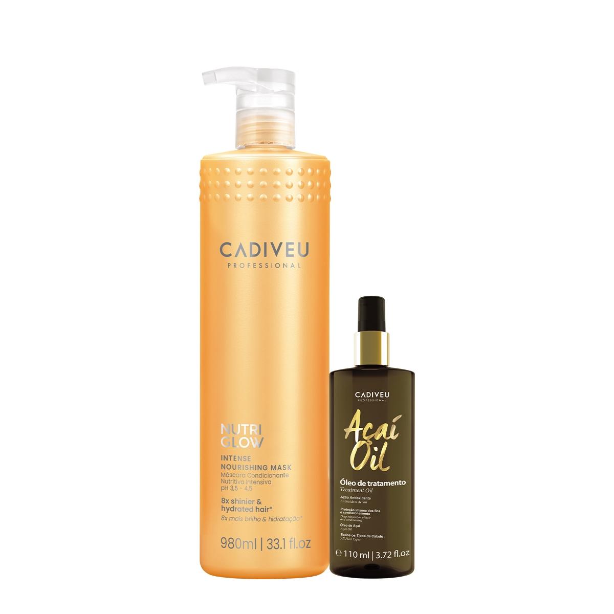 Kit Cadiveu Professional Nutri Glow Máscara G e Açaí Oil 110 (2 produtos) - 1