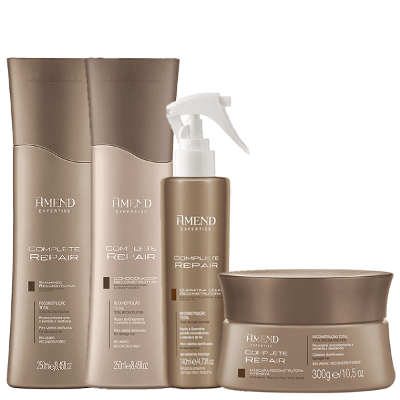 Amend Complete Repair Reconstrutor Duo 250ml Queratina Liquida 140ml e Mascara 300g