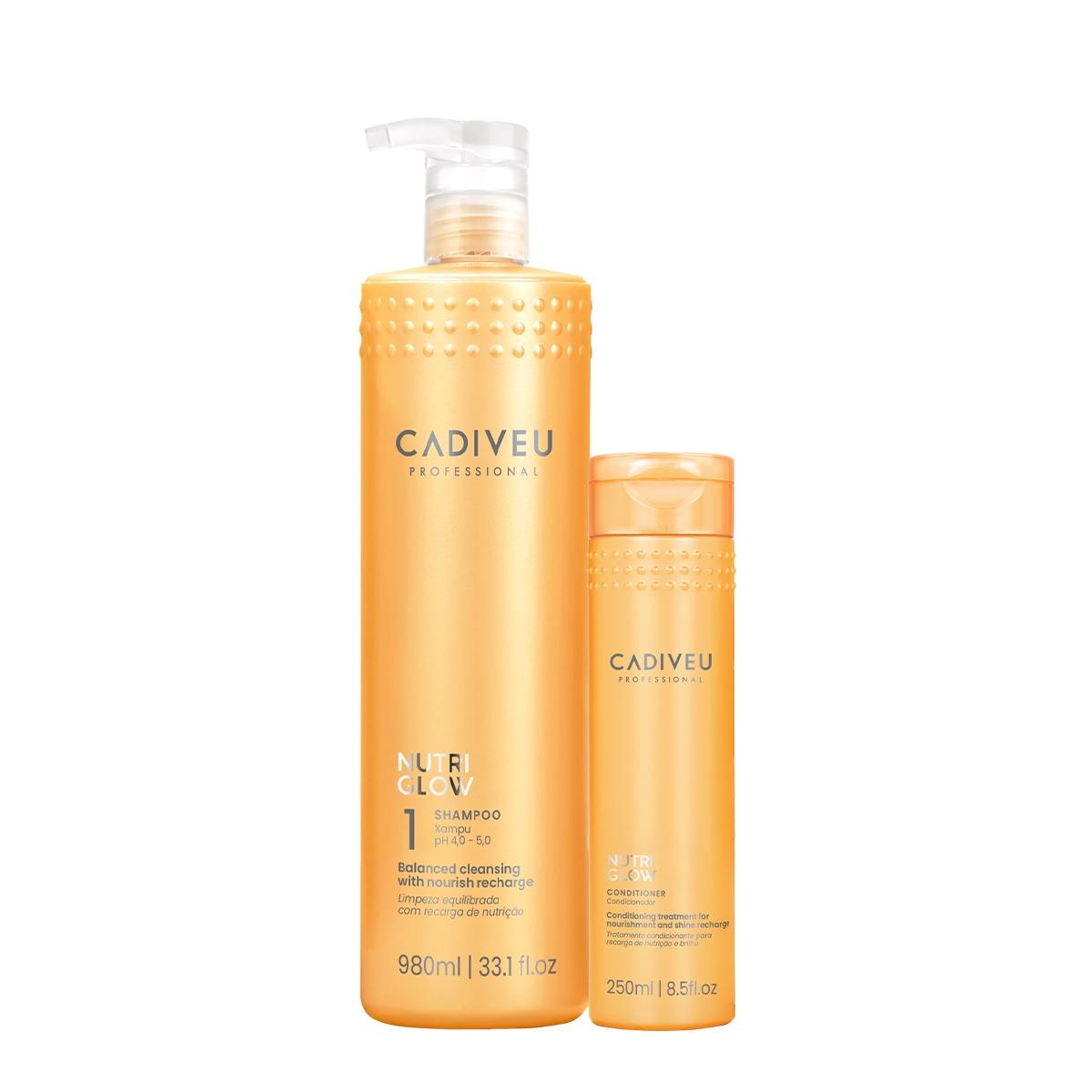 Kit Cadiveu Professional Nutri Glow Shampoo G e Condicionador P (2 produtos) - 1