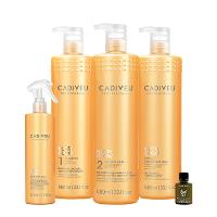 Kit Cadiveu Professional Nutri Glow Shampoo Condicionador Máscara G Fluído e Açaí Oil (5 produtos) - 1