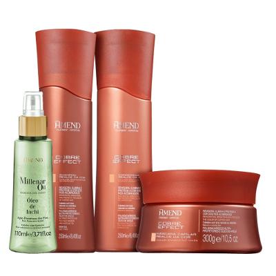 Kit Amend Realce da Cor Cobre Effect Millenar Inchi (4 Produtos)