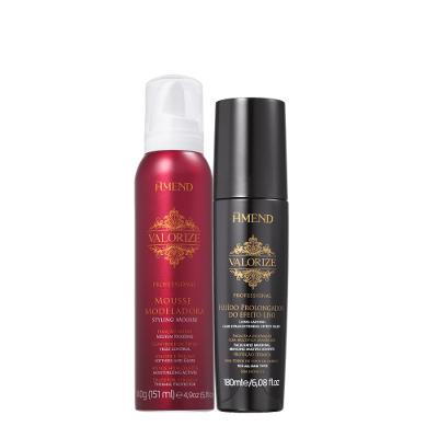 Kit Amend Valorize Mousse e Fluído Efeito Liso Prolongador (2 produtos)