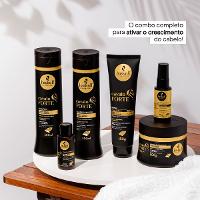 Kit Haskell Cavalo Forte Máscara Shampoo Condicionador e Lamelar Máscara líquida (4 produtos) - 2