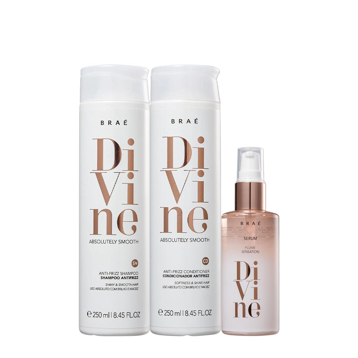 Kit Divine Shampoo Condicionador e Plume (3 produtos) - 1