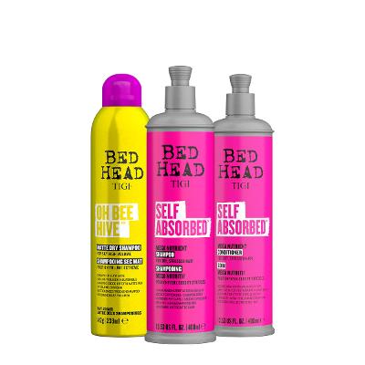 Kit Tigi Bed Head Self Absorbed Shampoo Condicionador e Shampoo Seco (3 produtos)
