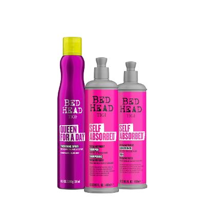 Kit Tigi Bed Head Self Absorbed Shampoo Condicionador e Spray de Volume (3 produtos)