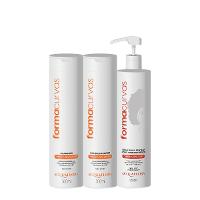 Kit Acquaflora Forma Curvas Duo e Creme de Pentear Crespos (3 produtos) - 1