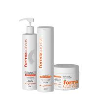 Kit Acquaflora Forma Curvas Shampoo Tratamento Condicionante e Creme de Pentear Cachos (3 produtos) - 1