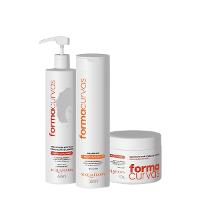 Kit Acquaflora Forma Curvas Shampoo Creme de Pentear Crespos e Gelatina Intensa (3 produtos) - 1