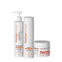 Kit Acquaflora Forma Curvas Shampoo Creme de Pentear Ondas e Gelatina Intensa (3 produtos) - 1
