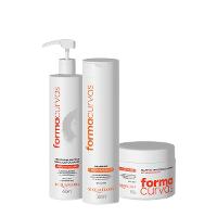 Kit Acquaflora Forma Curvas Shampoo Creme de Pentear Cachos e Gelatina Suave (3 produtos) - 1