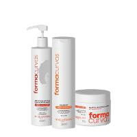 Kit Acquaflora Forma Curvas Shampoo Creme de Pentear Crespos e Gelatina Suave (3 produtos) - 1