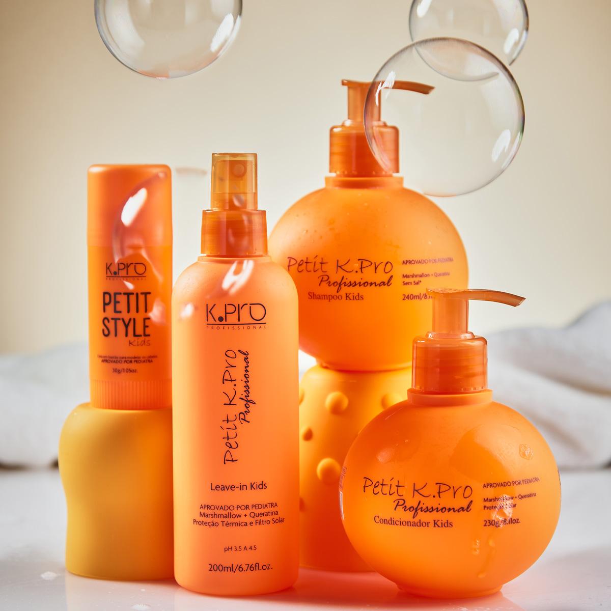 Kit K.Pro Profissional Petit Teen Shampoo Condicionador Leave-in Pomada e Cera Bastão Modeladora (5 produtos) - 2