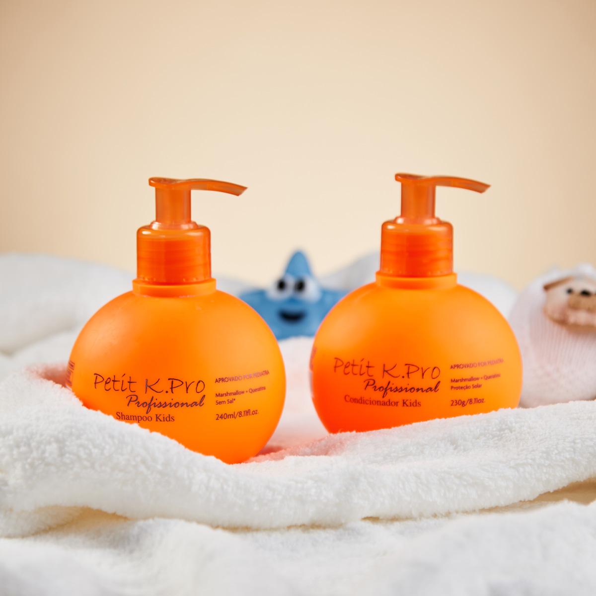 Kit K.Pro Profissional Petit Teen Shampoo Condicionador Leave-in Pomada e Cera Bastão Modeladora (5 produtos) - 3