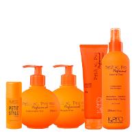 Kit K.Pro Profissional Petit Teen Shampoo Condicionador Leave-in Pomada e Cera Bastão Modeladora (5 produtos) - 1
