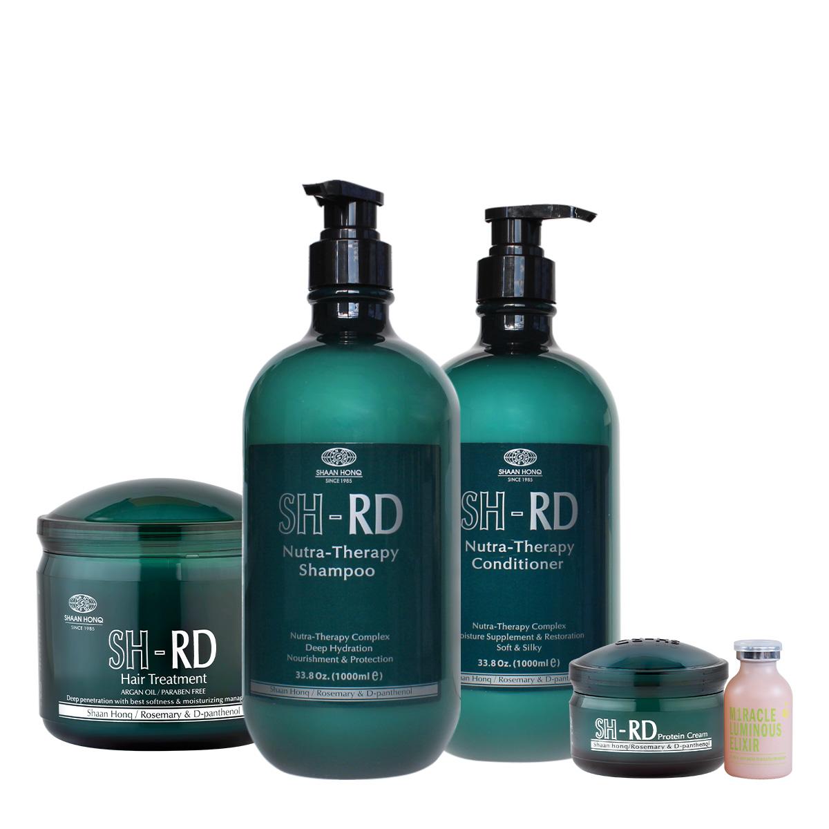 N.P.P.E SH-RD Nutra Therapy Shampoo Condicionador Máscara Proteína e Ampola Elixir (5 produtos) - 1