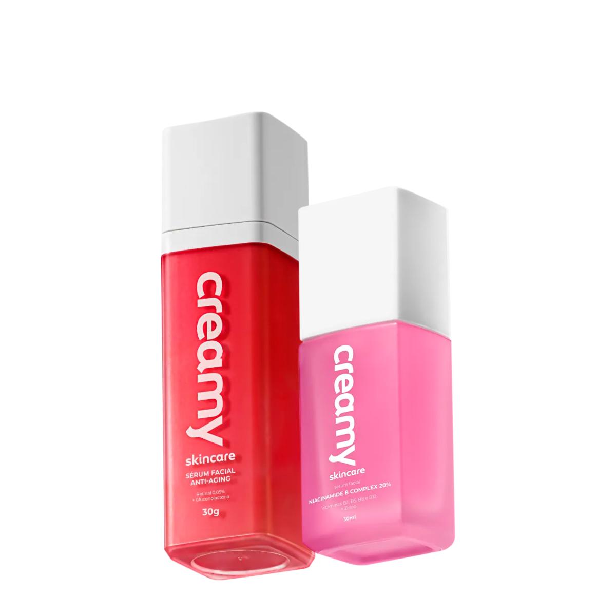 Kit Creamy Skincare Niacinamide B e Retinal Sérum Anti-Aging (2 produtos) - 1