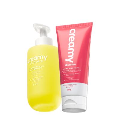 Kit Creamy Skincare Limpador Glicerinado e Calming Body Cream (2 produtos)