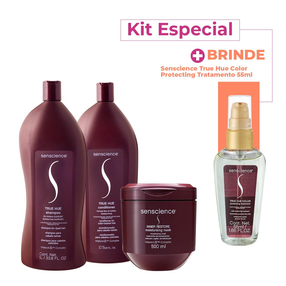 Kit Senscience True Hue Inner Restore Salon Total Sérum (4 produtos) - 1