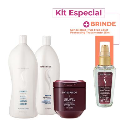 Kit Senscience Balance True Hue Inner Salon Total Sérum (4 produtos)
