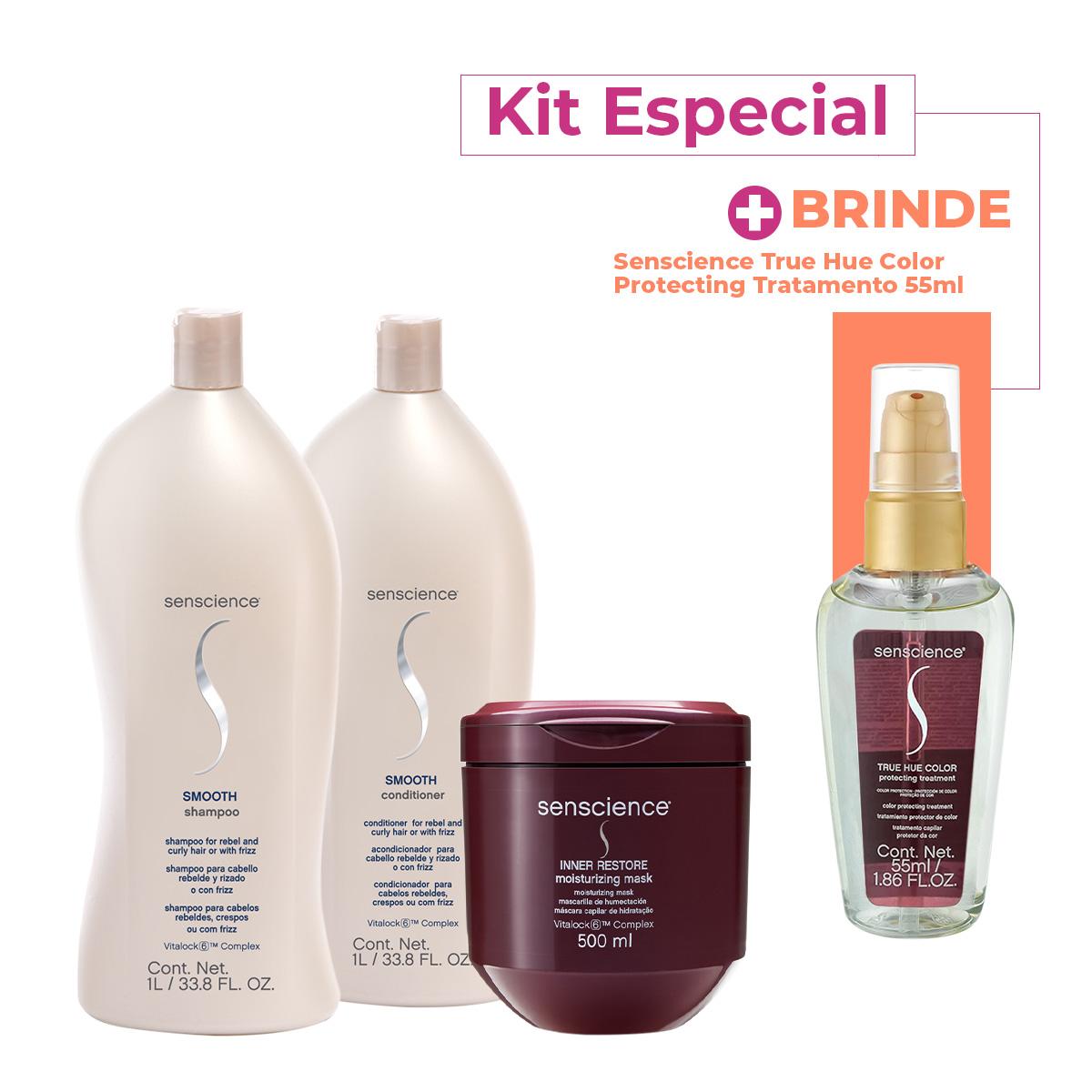 Kit Senscience Smooth True Hue Inner Salon Total Sérum (4 produtos) - 1