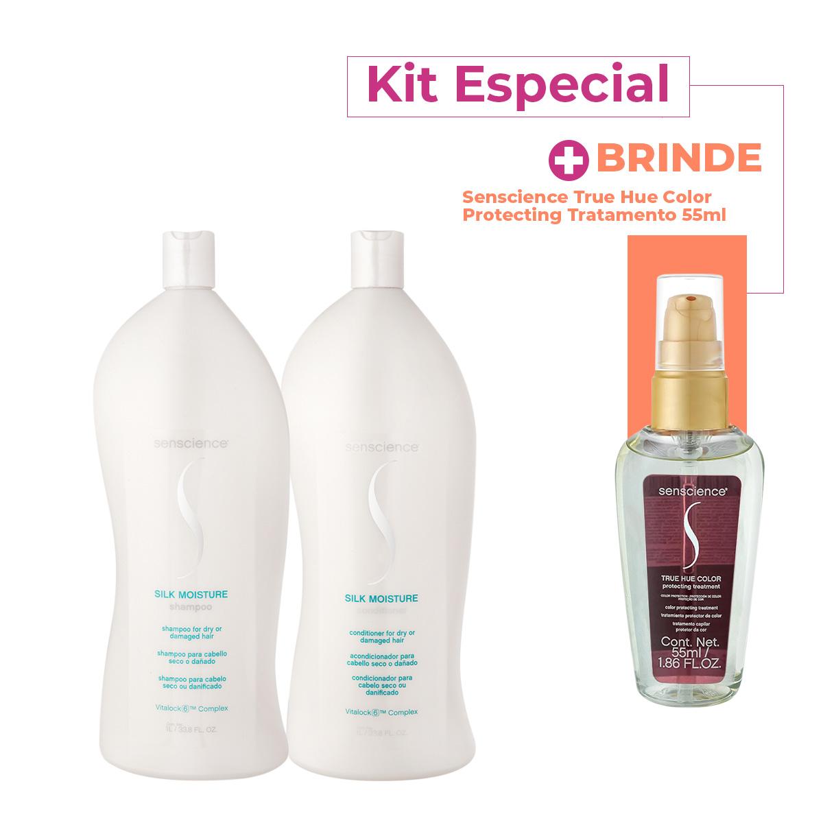 Kit Senscience Moisture Silk True Hue Salon Sérum (3 produtos) - 1