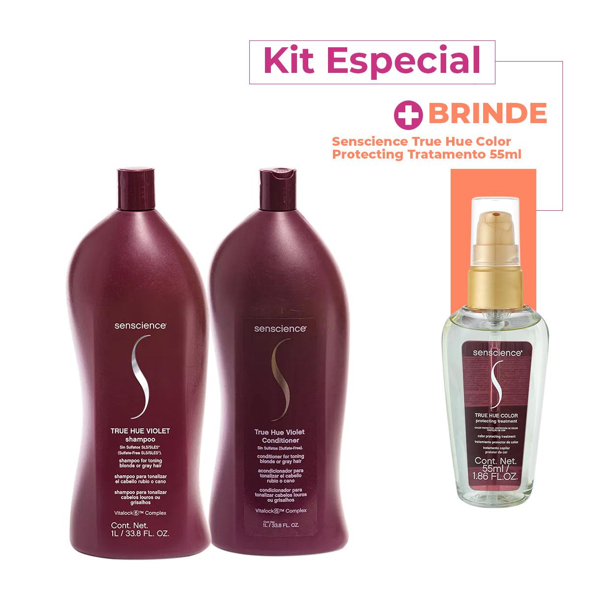 Kit Senscience True Hue Violet Salon Sérum (3 produtos) - 1