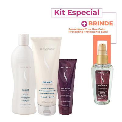Kit Senscience Balance True Hue Inner Home Care Sérum (4 produtos)