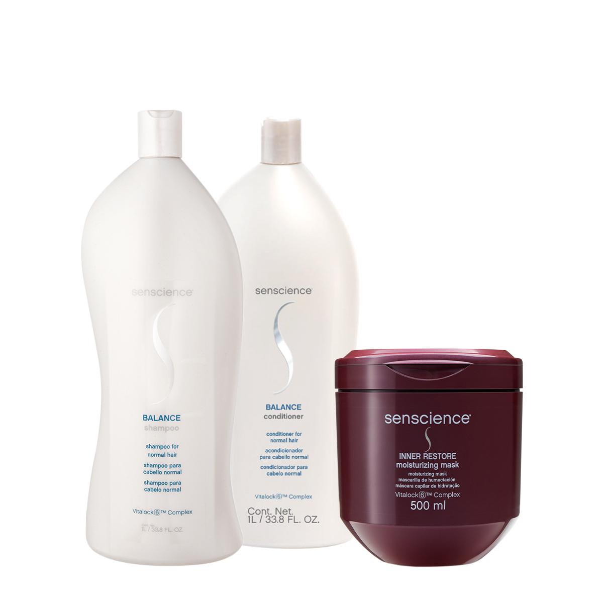 Kit Senscience Balance Inner Restore Salon Total (3 produtos) - 1