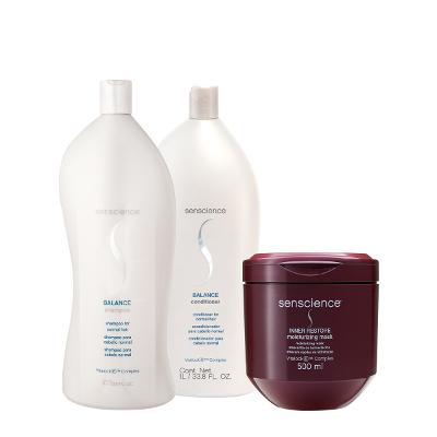 Kit Senscience Balance Inner Restore Salon Total (3 produtos)