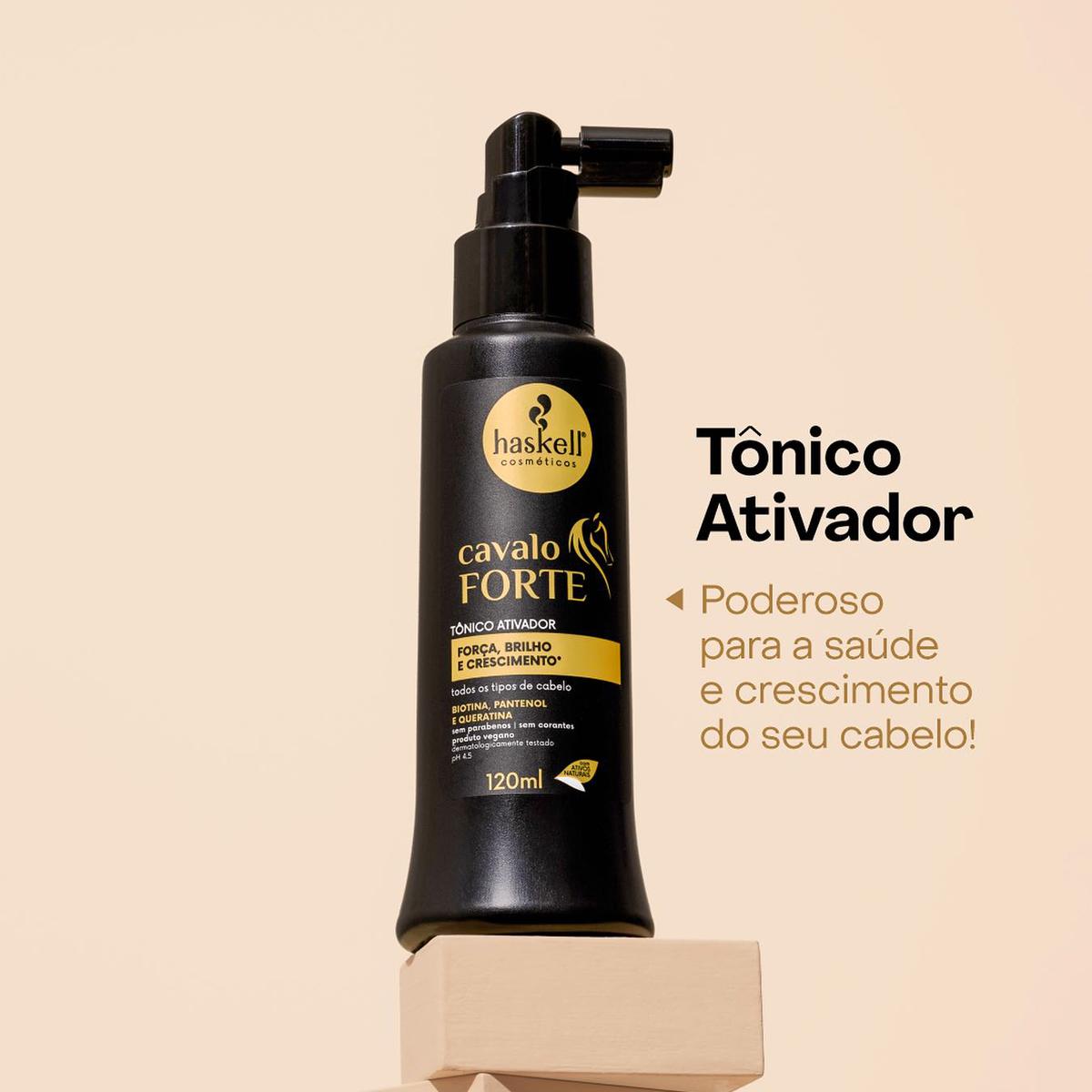 Kit Haskell Cavalo Forte Shampoo Condicionador e Tônico (3 produtos) - 3