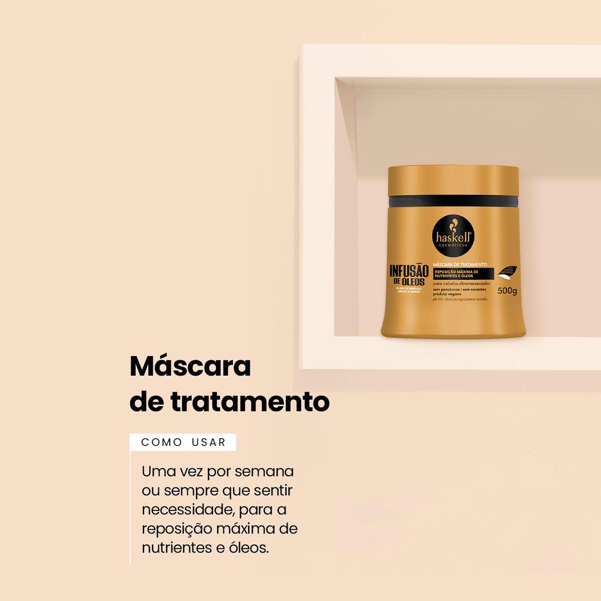 Haskell Infusão de Óleos - Máscara Capilar 300g - 2