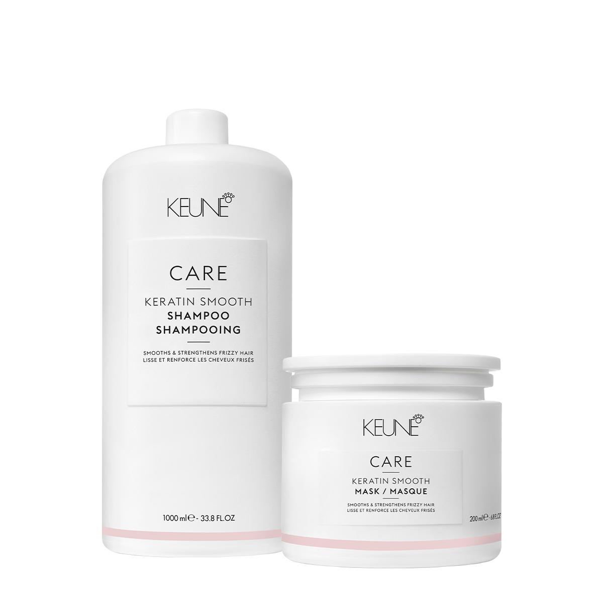 Kit Keune Care Keratin Smooth Shampoo Máscara 200 (2 produtos) - 1