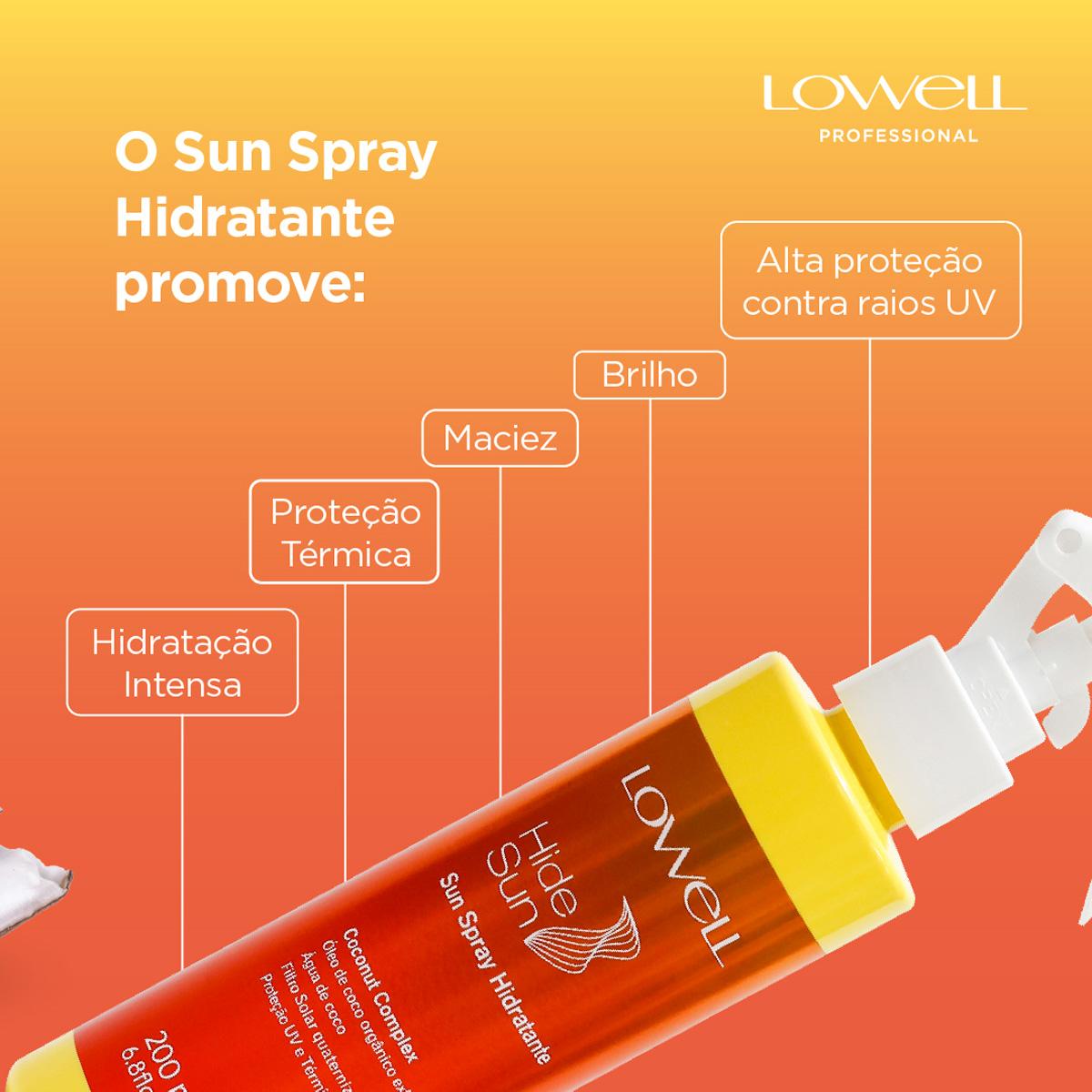 Kit Lowell Hide Sun Shampoo Spray Hidratante (2 produtos) - 4