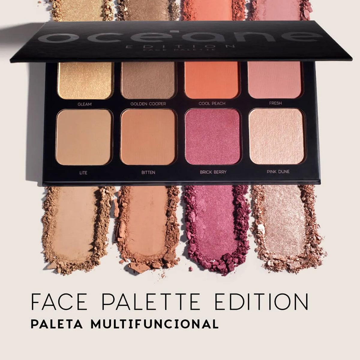 Kit Océane Face Palette Paleta Multifuncional e Mini Kit com 5 Pincéis (2 produtos) - 2
