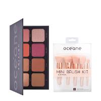 Kit Océane Face Palette Paleta Multifuncional e Mini Kit com 5 Pincéis (2 produtos) - 1