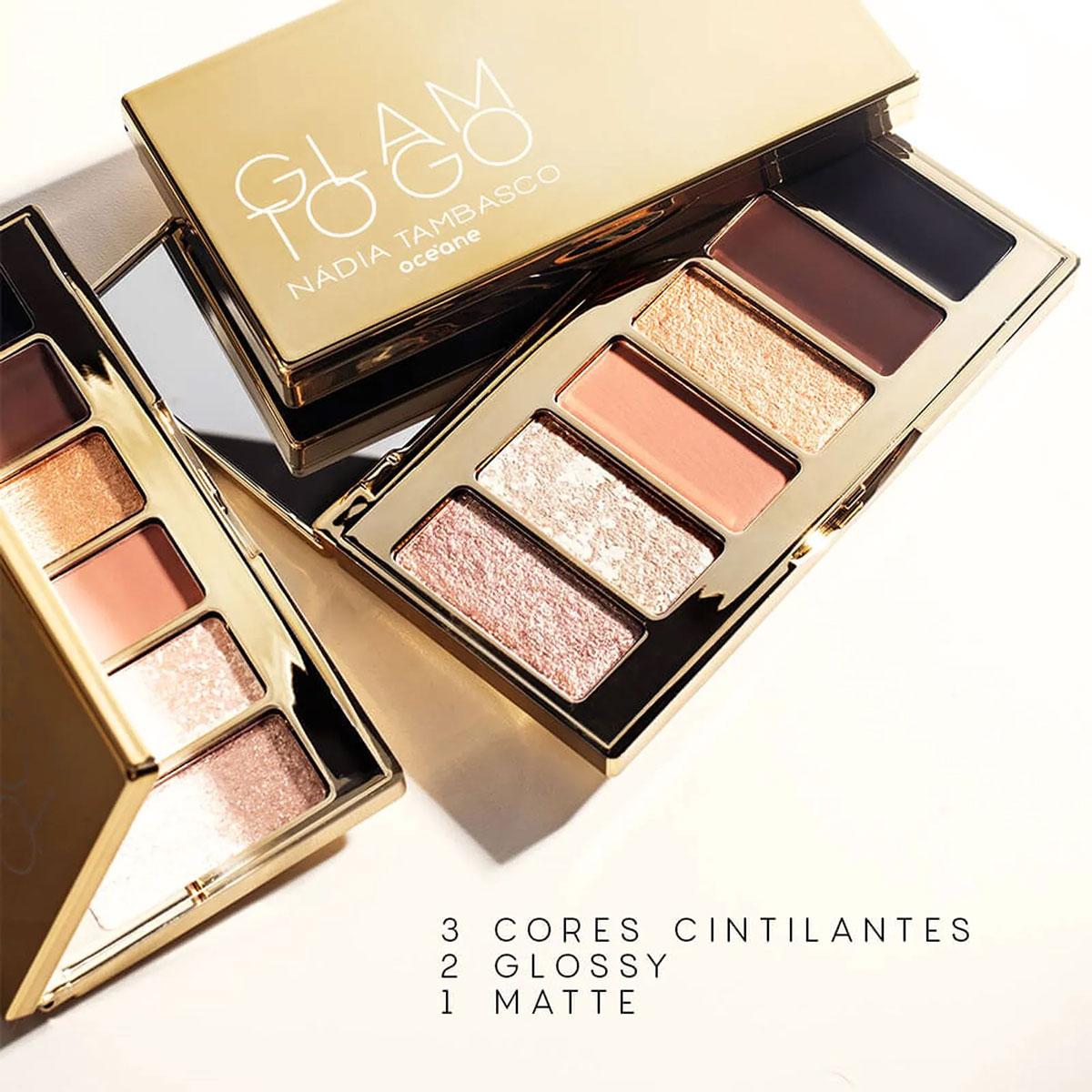 Kit Océane Mini Kit com 5 Pincéis e Glam To Go Palette Paleta de Sombras (2 produtos) - 4