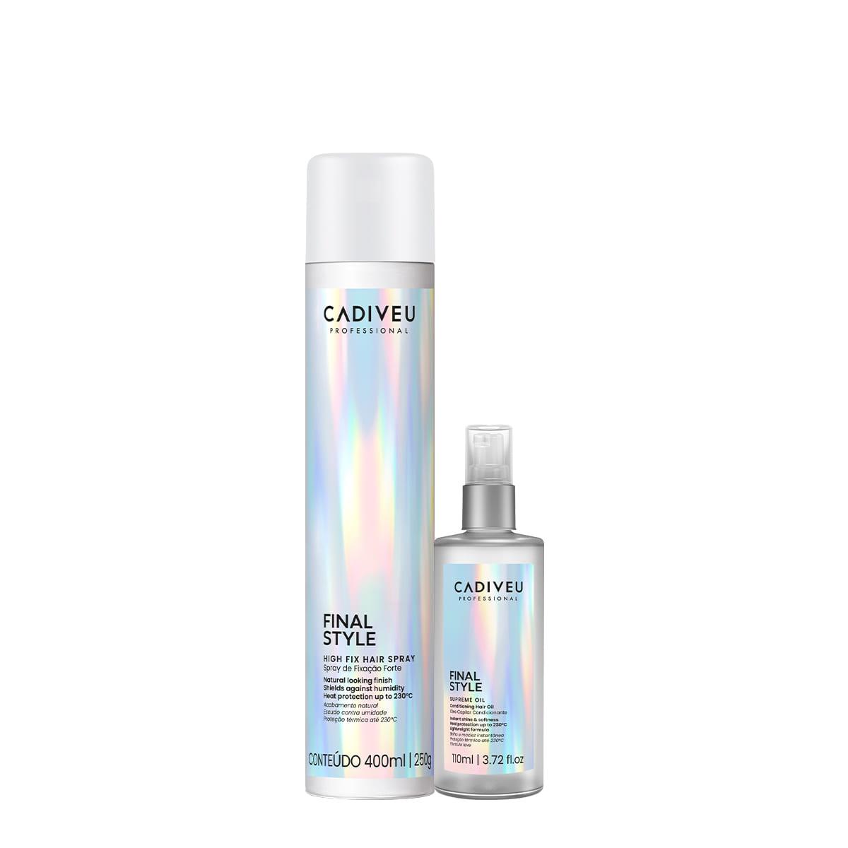 Kit Cadiveu Professional Final Style Supreme Óleo G e Spray Fixador (2 produtos) - 1