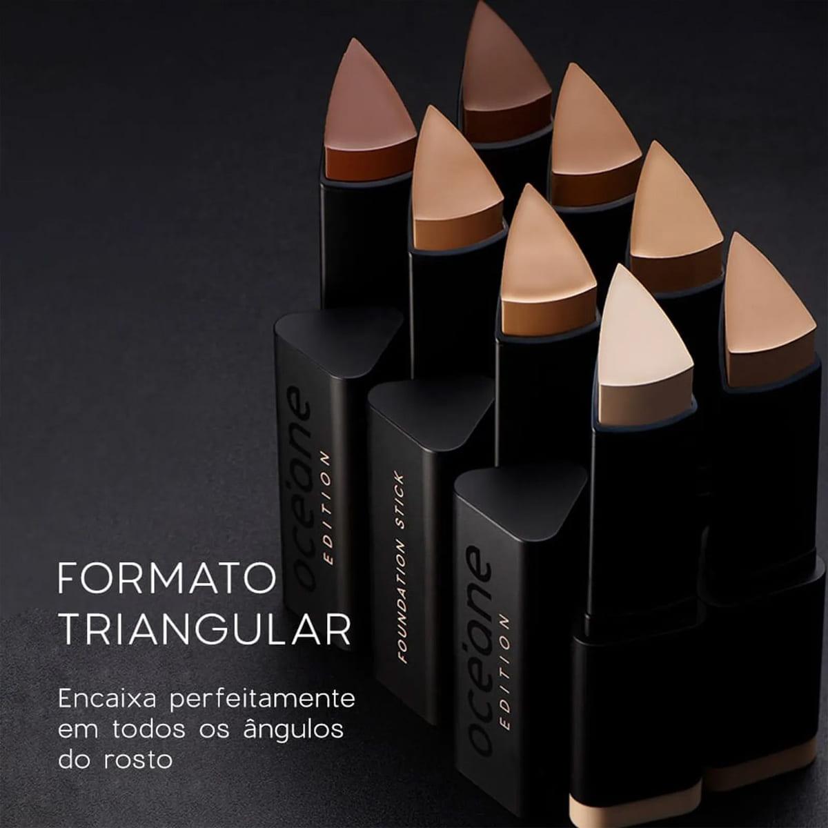 Océane Edition Foundation Stick Semi-Matte Ivory - Base em Bastão 8g - 4