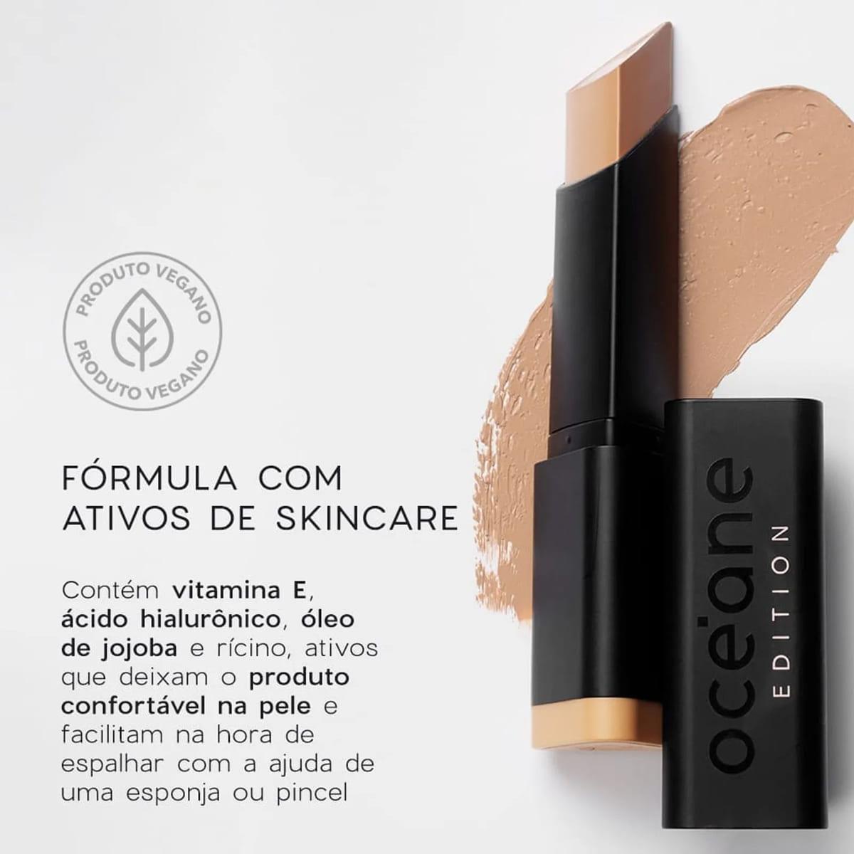 Océane Edition Foundation Stick Semi-Matte Desert - Base em Bastão 8g - 2
