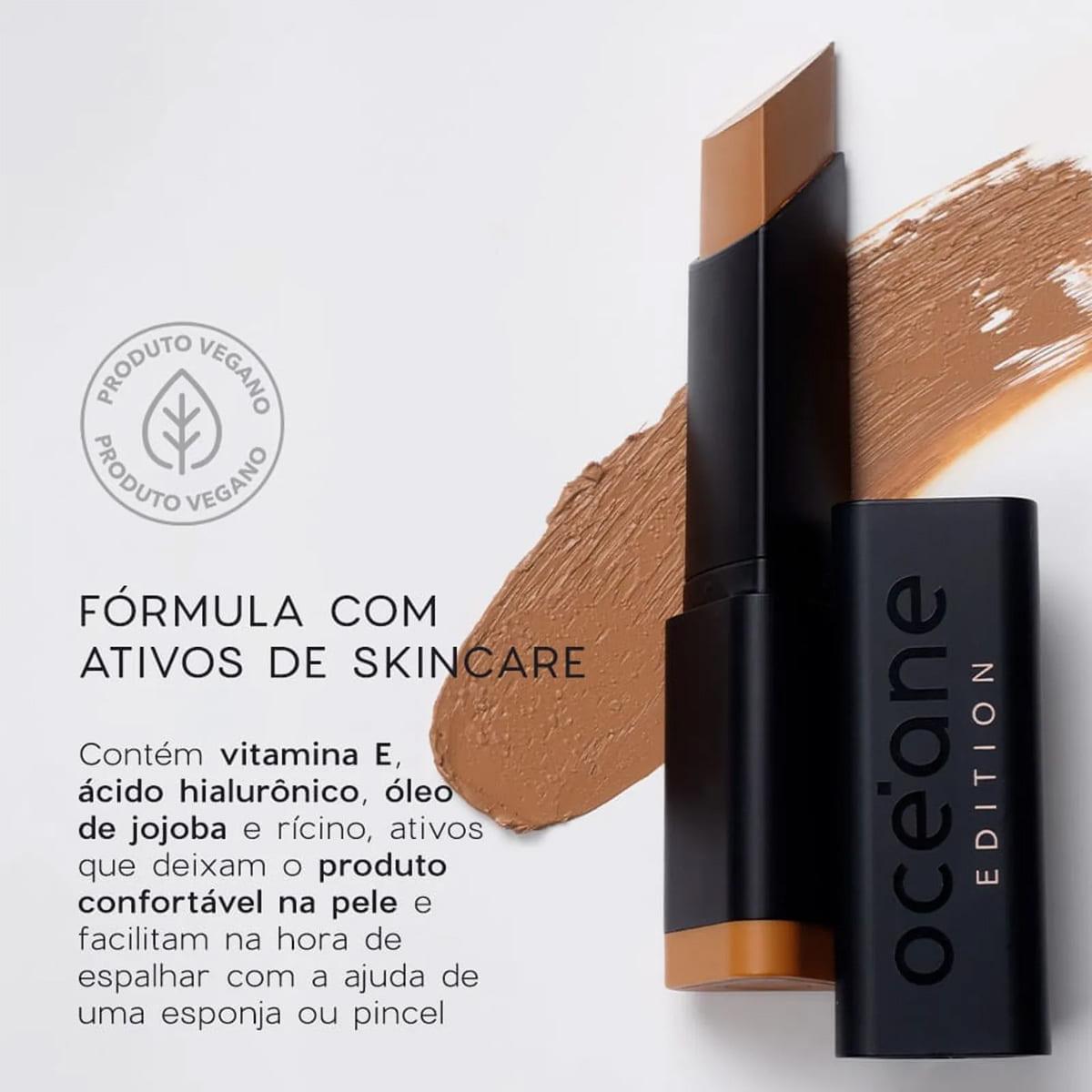 Océane Edition Foundation Stick Semi-Matte Almond - Base em Bastão 8g - 2