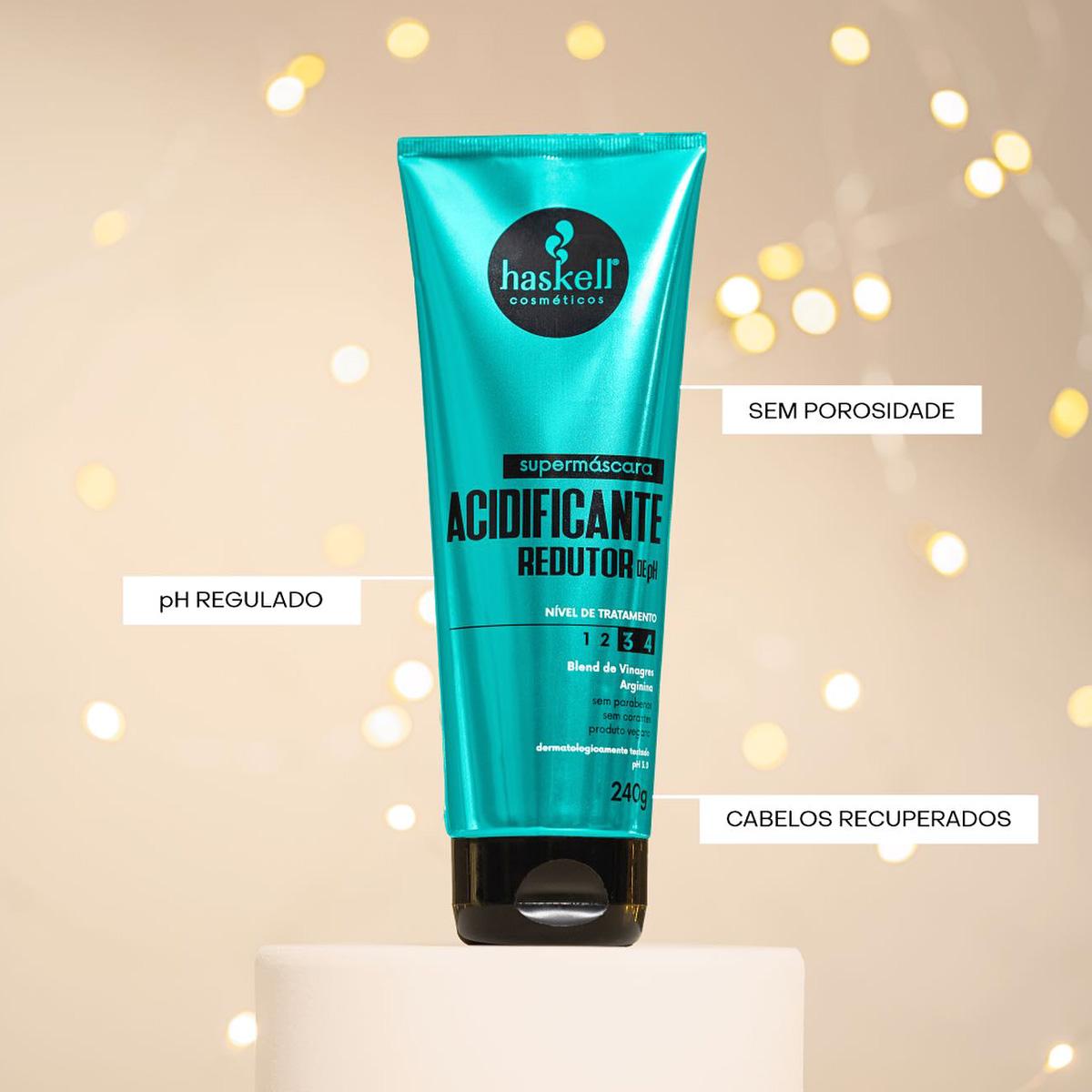 Kit Haskell Acidificante Shampoo+Supermáscara+Fluído Reconstrutor (3 produtos) - 2