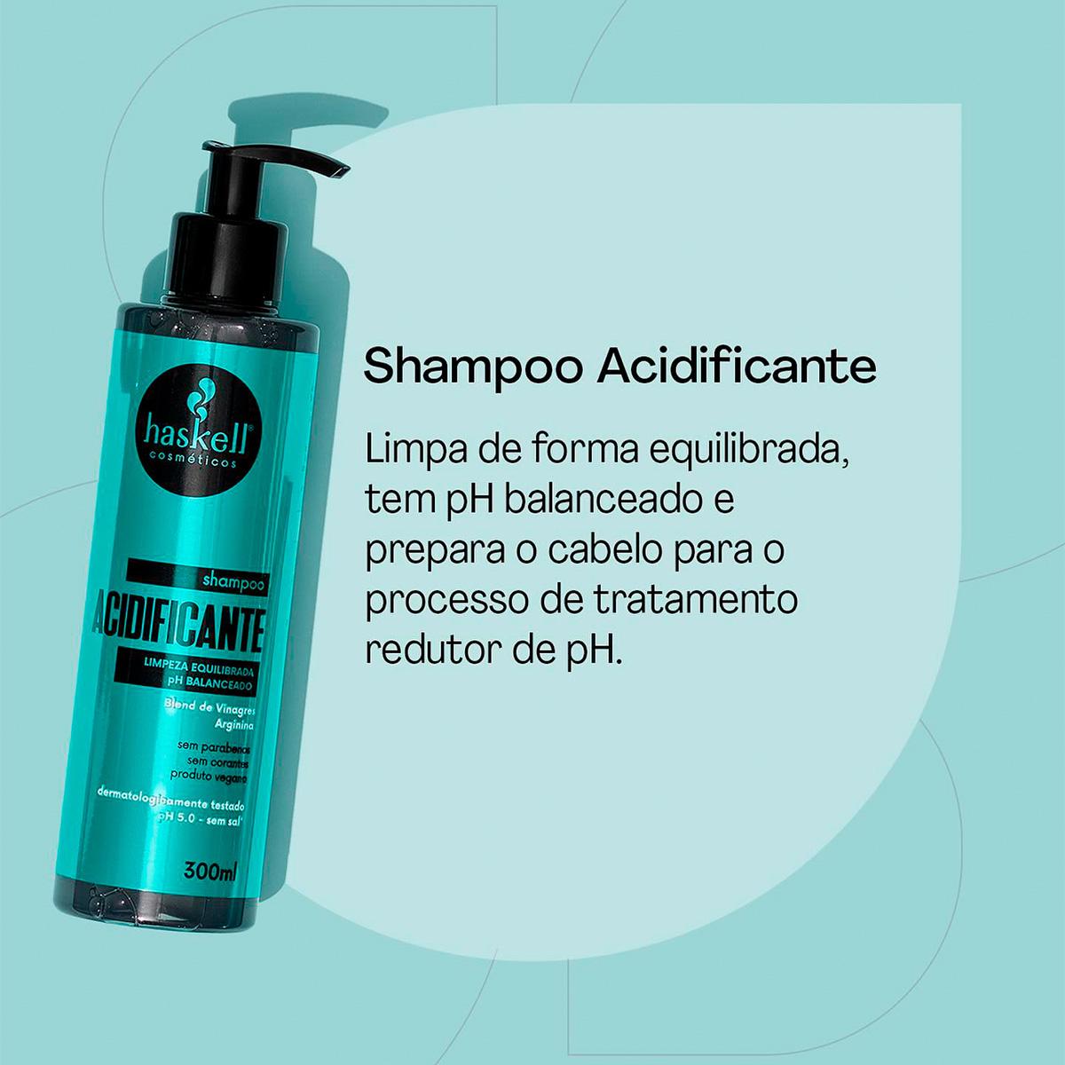Kit Haskell Acidificante Shampoo+Supermáscara+Fluído Reconstrutor (3 produtos) - 4