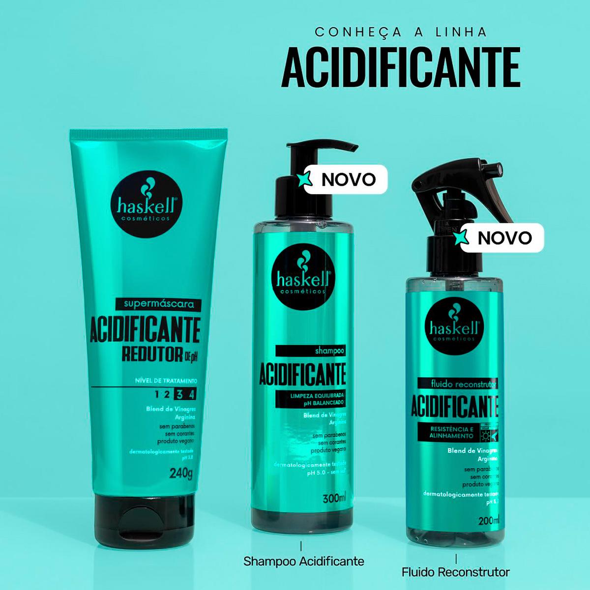 Kit Haskell Acidificante Shampoo+ Fluído Reconstrutor (2 produtos) - 2