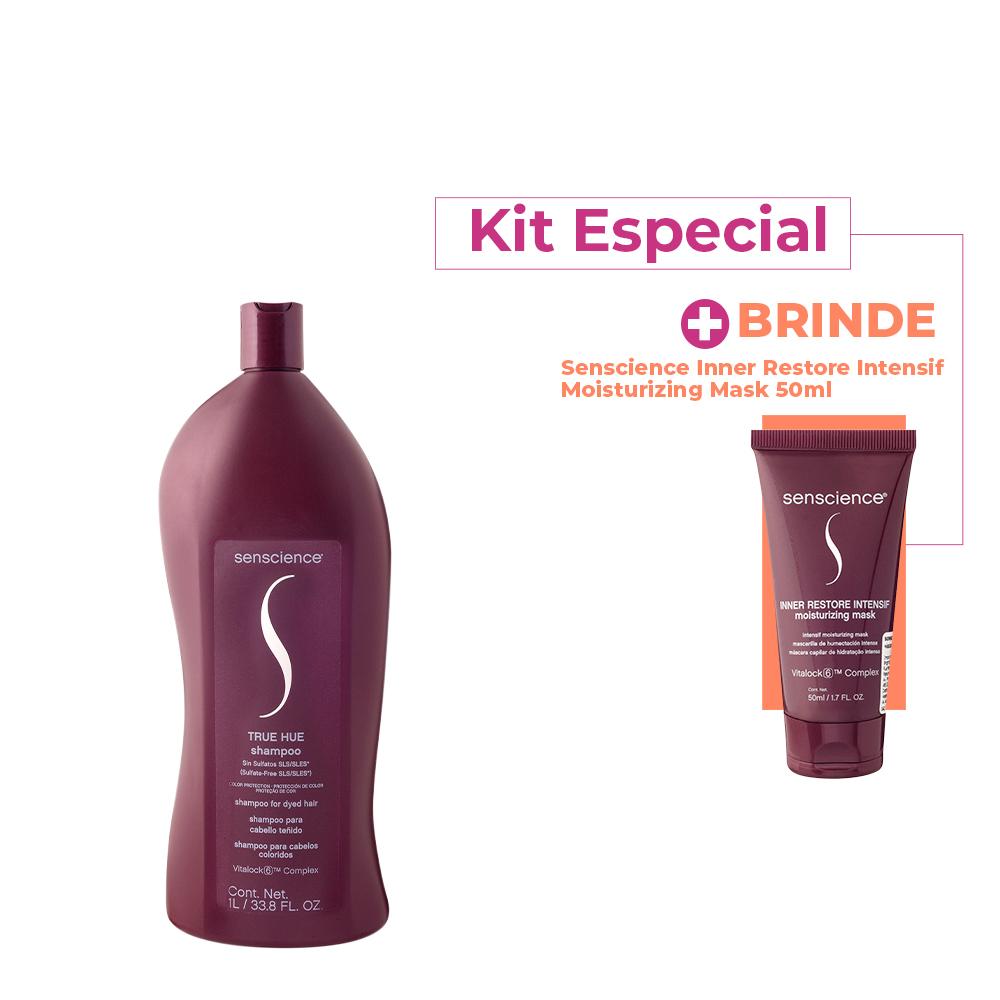 Kit Senscience True Hue Shampoo sem Sulfato Litro e Inner Restore Intensif (2 produtos) - 1