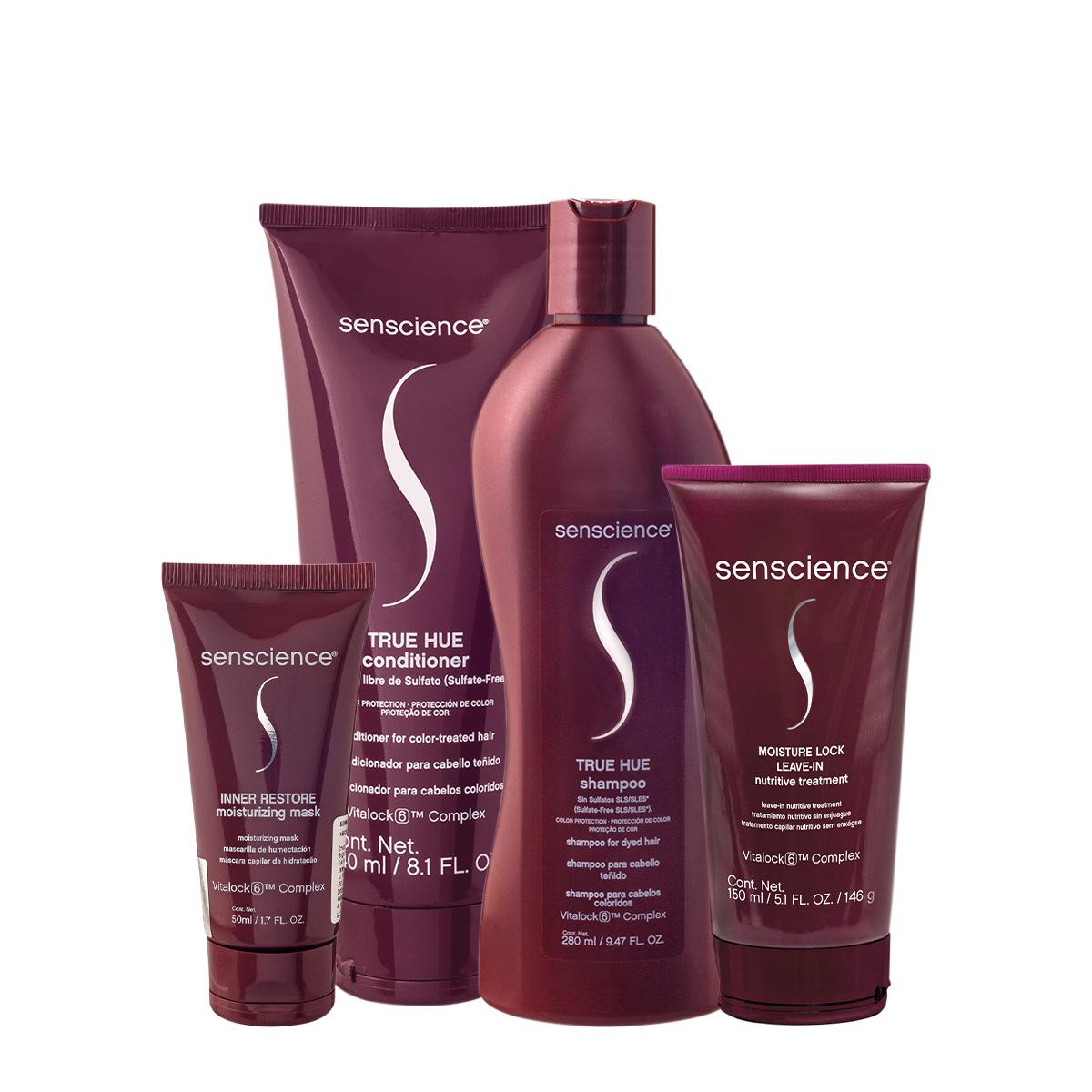 Kit Senscience True Hue Inner Moisture Home Care Leave-in (4 produtos) - 1