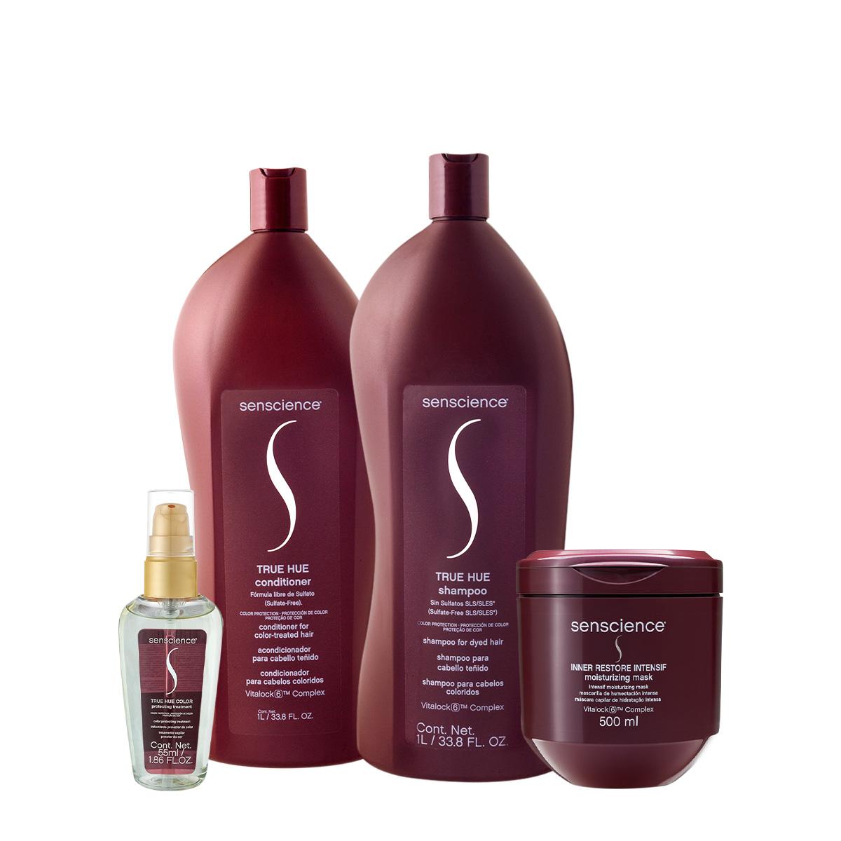 Kit Senscience True Hue Intensif Salon Total Sérum (4 produtos) - 1